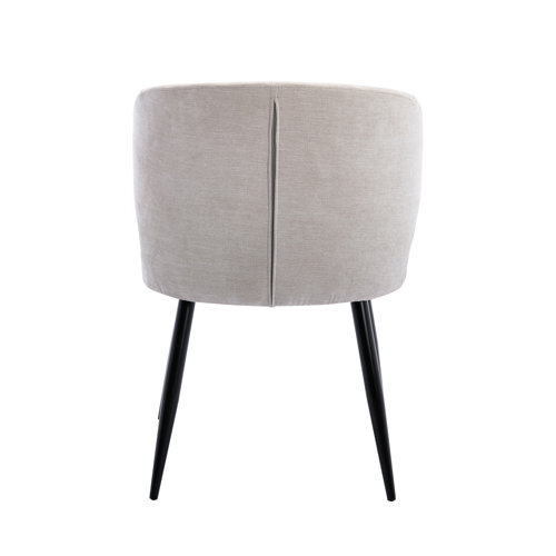 Oliver Emireth Fabric Upholstered Dining Chair with Steel Legs